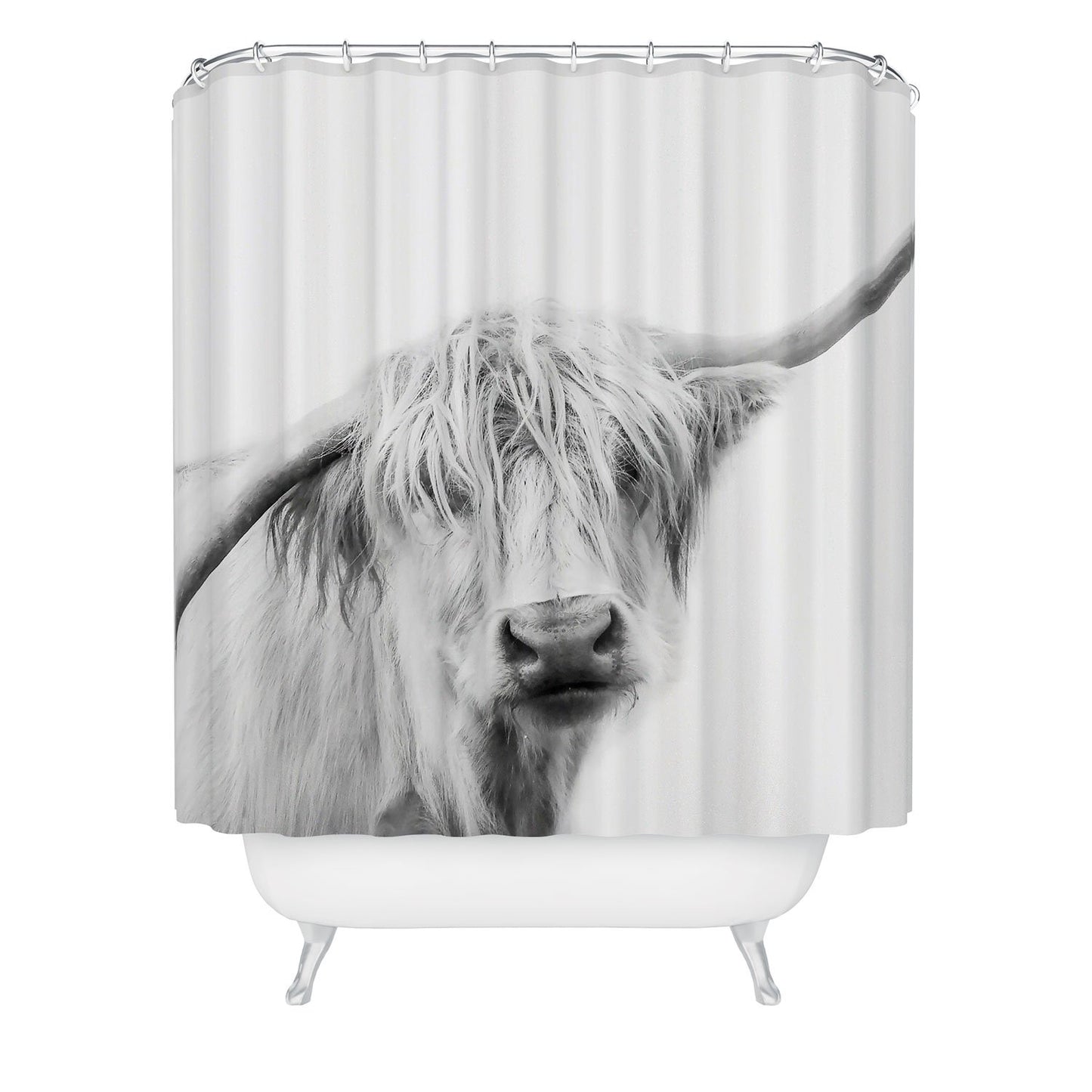 Highland Cow Shower Curtain - bath, bathroom, bathroom decor, bathroomdecor, cow, cows, cowss, curtain, cute cows, decor, hairy, hairy cows, hairycow, highland, highland cow, highland cows, highlandbull, highlandcattle, highlandcow, highlandcows, highlander, highlanders, highlands, home, ILOVECOWS, love cows, ranch, rodeo, shower, shower curtains, shower curtians, western, westernbath, westernhomedecor, westernshowercurtain -  - Baha Ranch Western Wear
