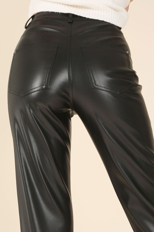 Black Jack Faux Leather Pants