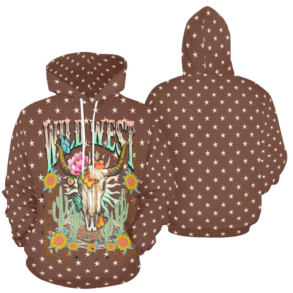 Wild West Skull Unisex Hoodie