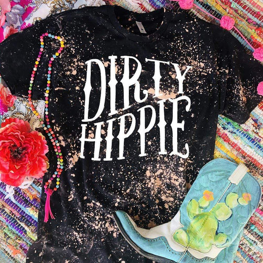 Dirty Hippie Bleached Tee - ass, babies, bleached, crazy, crazycrazy, donkey, funny, mule, shirt, shirts, t, te, tee, vintage -  - Baha Ranch Western Wear