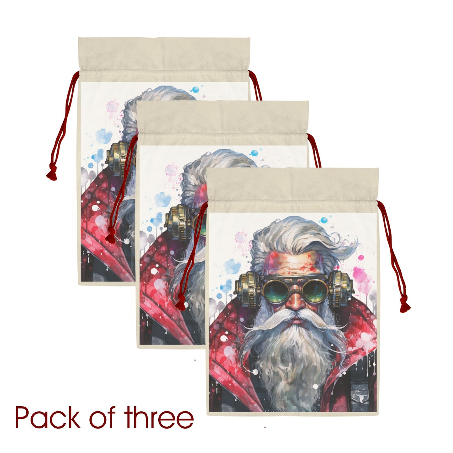 Cyberpunk Santa Set of 3 Bags