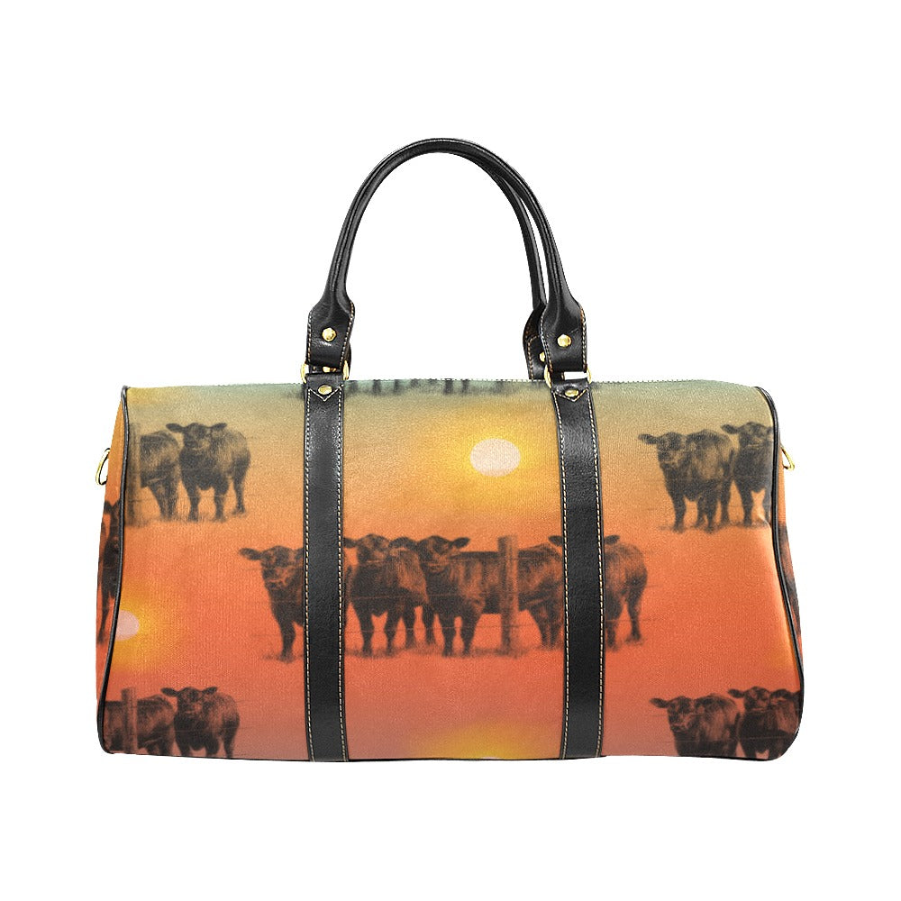 Sunset Cattle Ranch Small Travel Bag