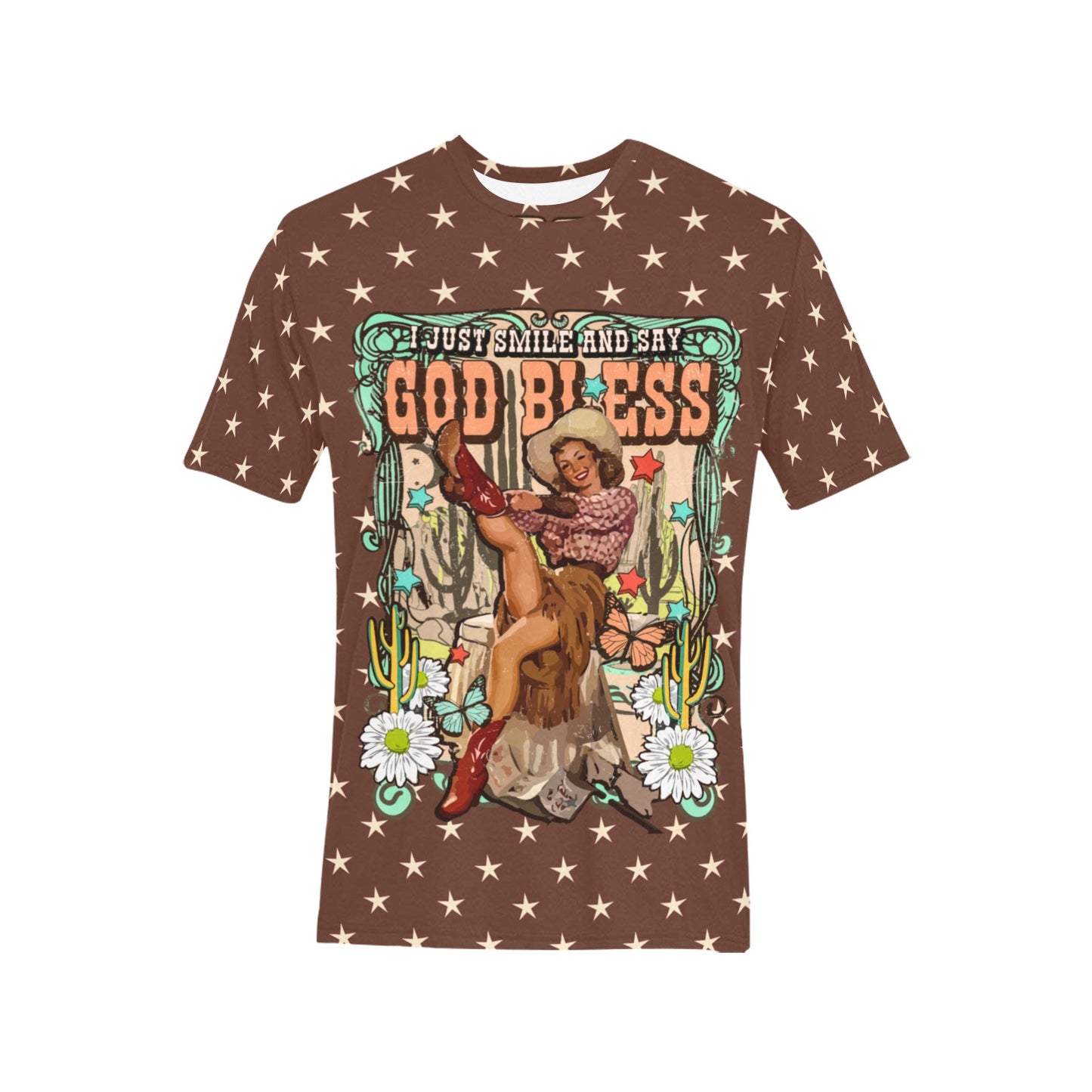 Just Smile and Say God Bless Unisex tee