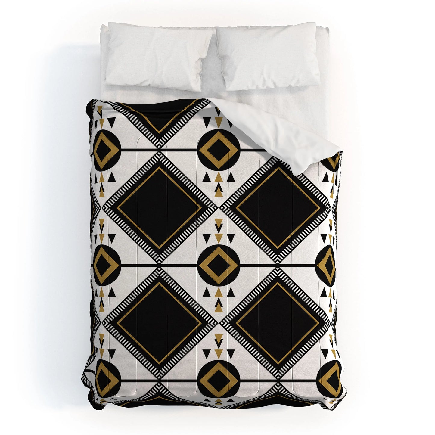 Black Gold Aztec Comforter