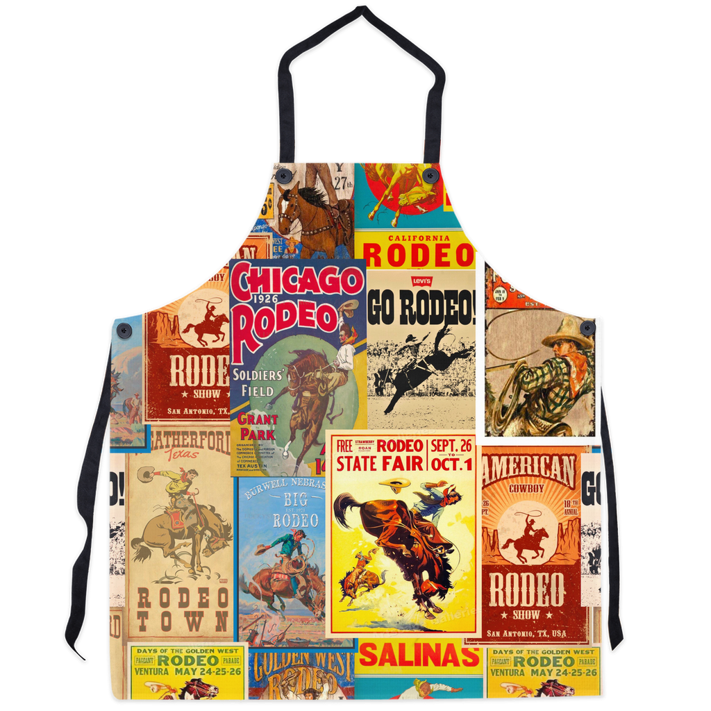 VINTAGE RODEO POSTER APRON -  -  - Baha Ranch Western Wear