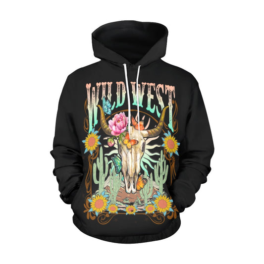 Wild West Skull Unisex Hoodie