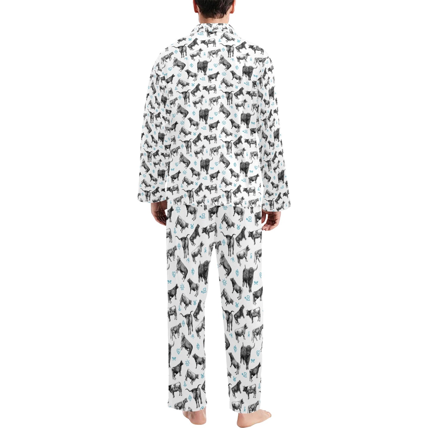 Cattle and Brands Men's Western Pajama Set