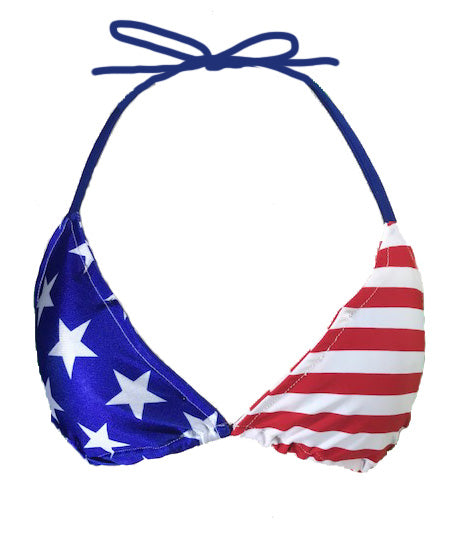 American Flag Bikini Top - Baha Ranch Western Wear