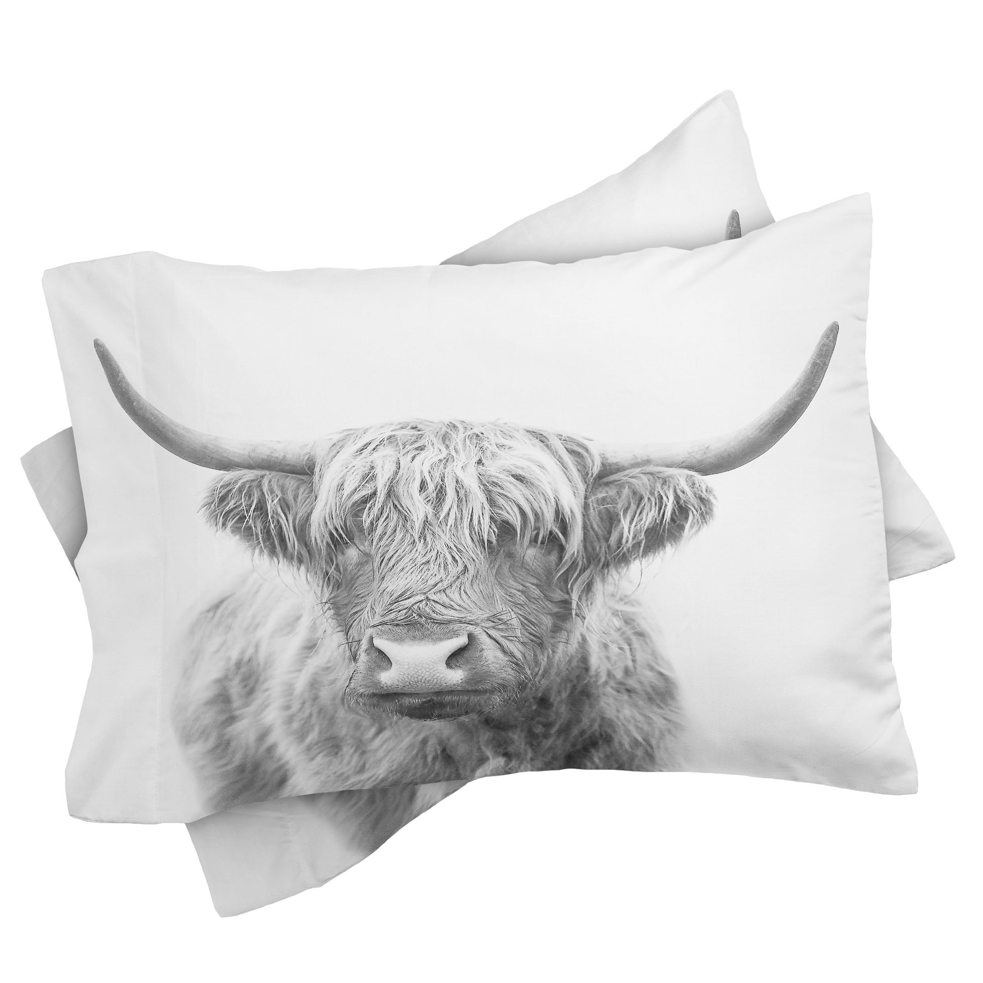 Highland Bull Pillow Shams - bedding, blanket, bull, case, cases, cow, cows, cute cows, decor, hairy cows, highland, highland cow, highland cows, highlandbull, highlandcattle, highlandcow, highlandcows, highlander, highlanders, home, love cows, pillow, pillow case, pillow sham, pillow shams, pillows, pillowsham, ranch, western -  - Baha Ranch Western Wear