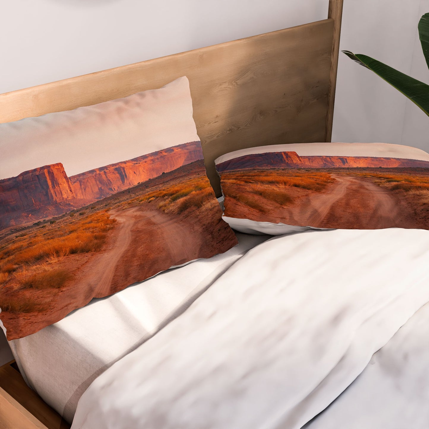 Sunset Canyon Pillow Shams - bedding, blanket, case, cases, cow, cows, decor, highland, home, pillow, ranch, western -  - Baha Ranch Western Wear