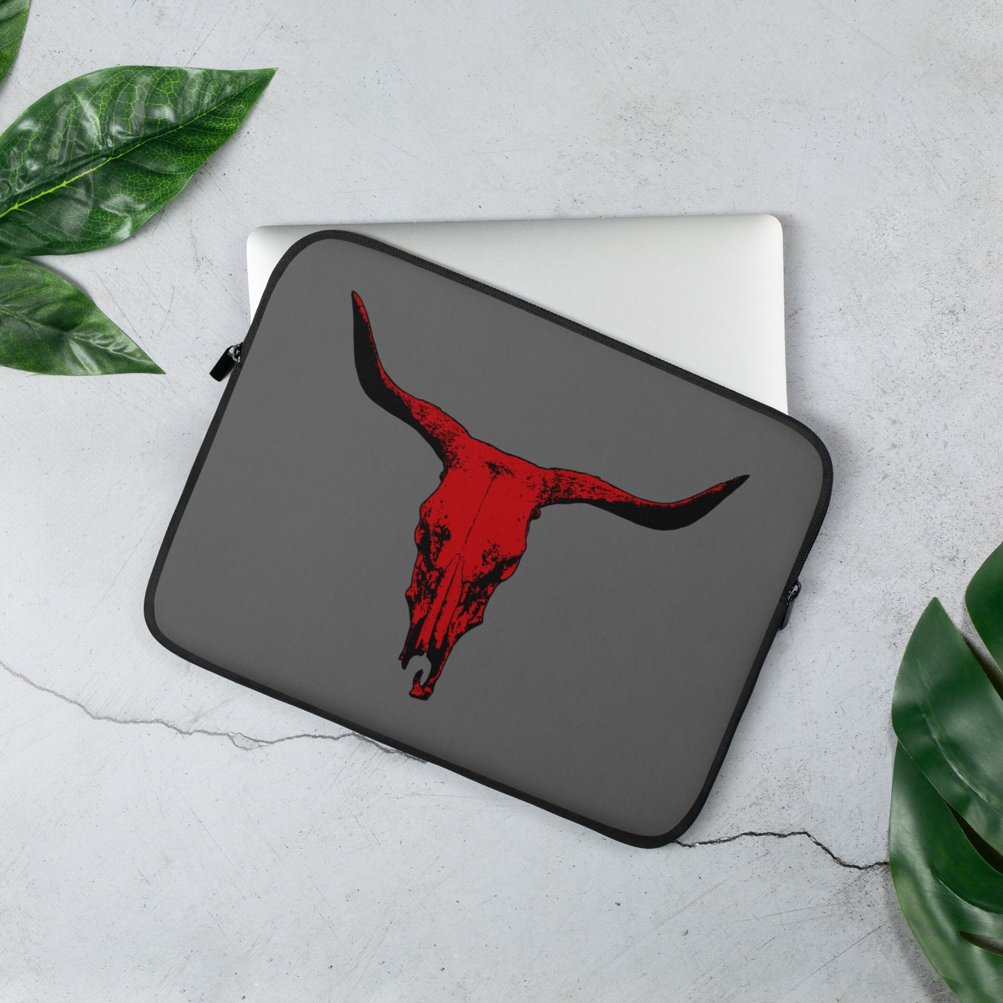 Red Bull Laptop Sleeve - bull, bull skull, laptop, laptop sleeve, red bull, sleeve -  - Baha Ranch Western Wear