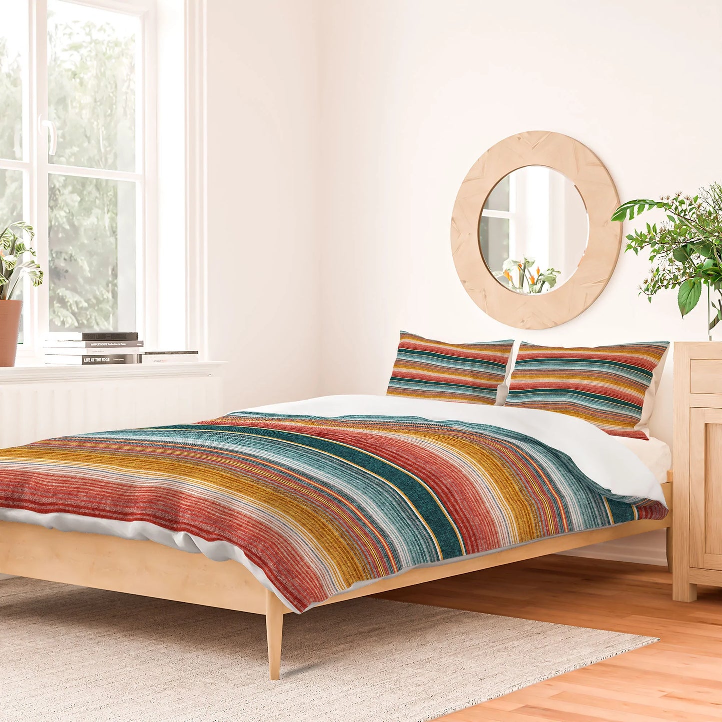 Southwest Serape Stripe Duvet Cover - aztec, aztec design, aztec designs, aztec print, aztecprint, bedding, beddinng, bedspread, blanket, comforter, cover, cowgirl, cowgirl style, cowgirlstyle, decor, duvet, home decor, homedecor, ranch, serape, southwest aztec, southwestern, western, western bedding, western decor, western home decor, westernbedding, westerndecor, westernhomedecor -  - Baha Ranch Western Wear