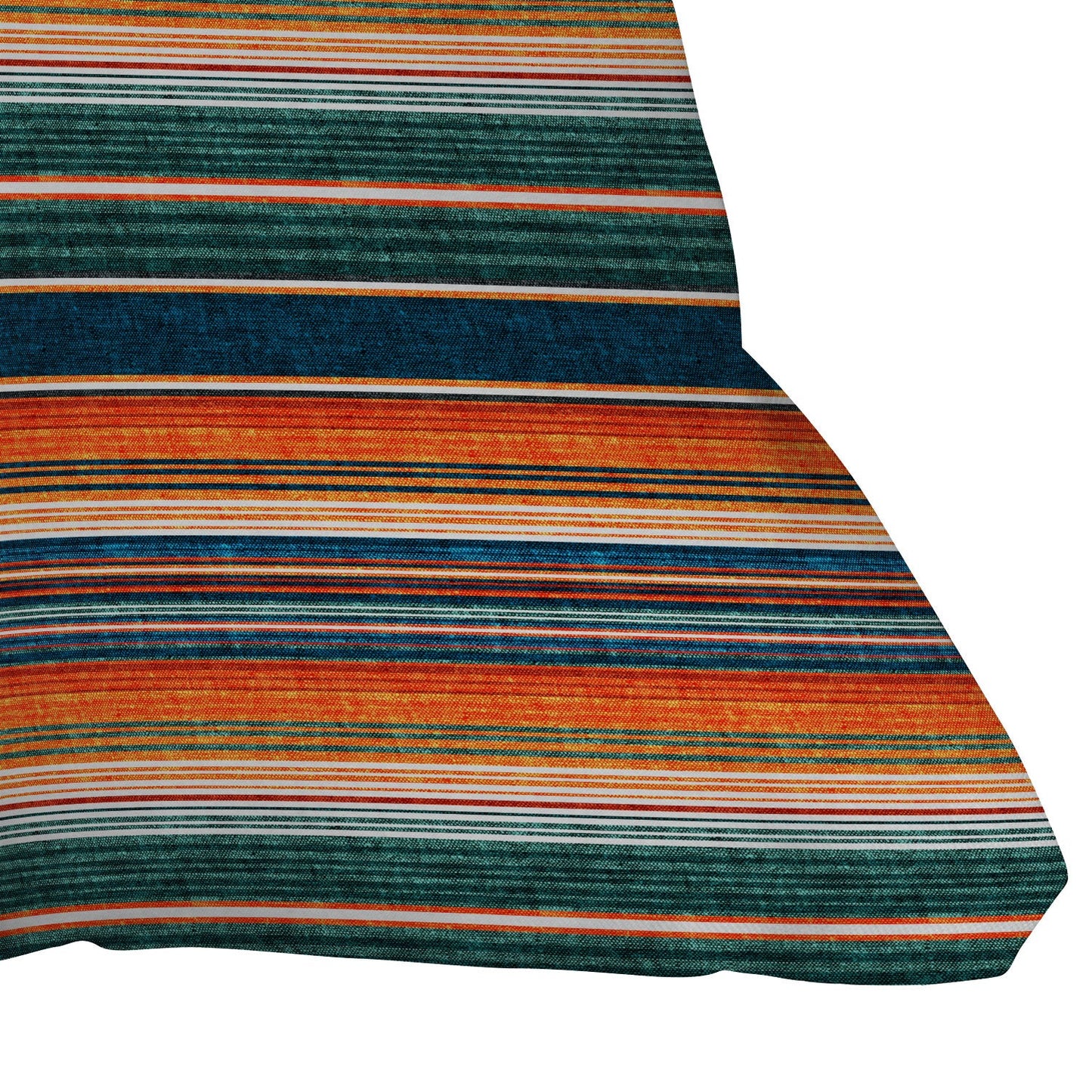 Serape Southwest Stripe Orange Pillow Choice of Sizes