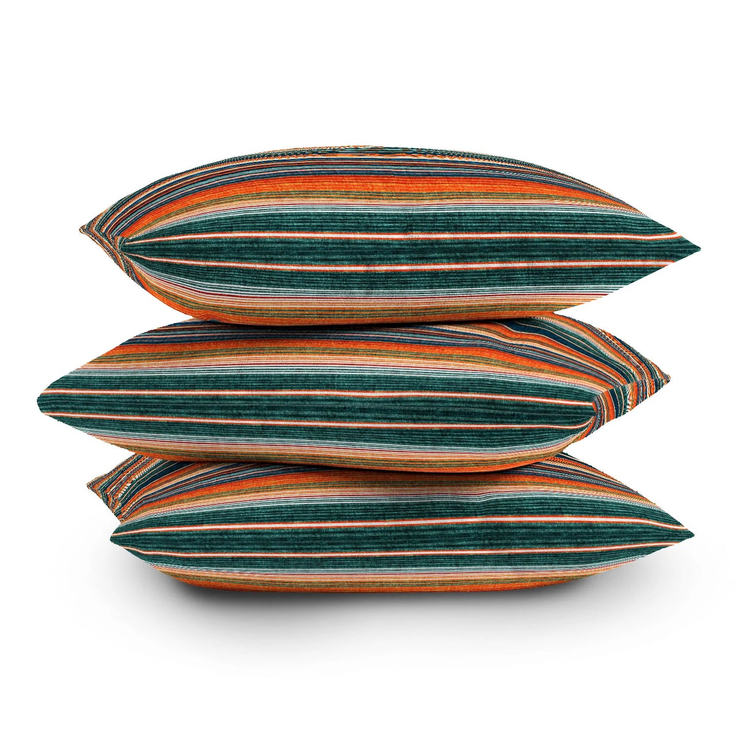 Serape Southwest Stripe Orange Pillow Choice of Sizes