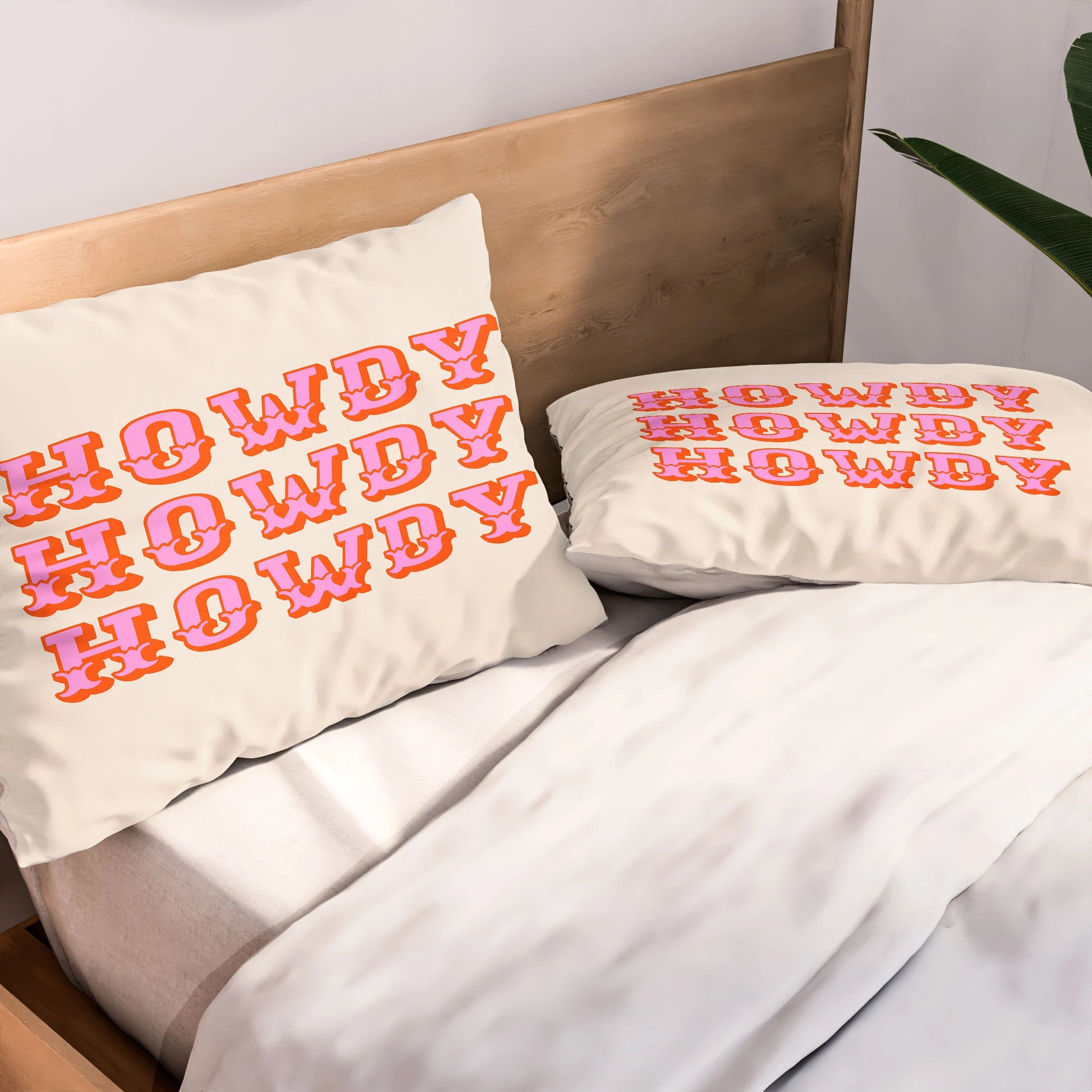 HOWDY Pillow Shams - bedding, blanket, case, cases, cowgirl, cowgirl style, cowgirlstyle, decor, farm, home, howdy, pillow, pillow case, pillow sham, pillow shams, pillows, pillowsham, ranch, ranchhome, southwestern, western, western bedding, western pillow, westernbedding - howdy - Baha Ranch Western Wear