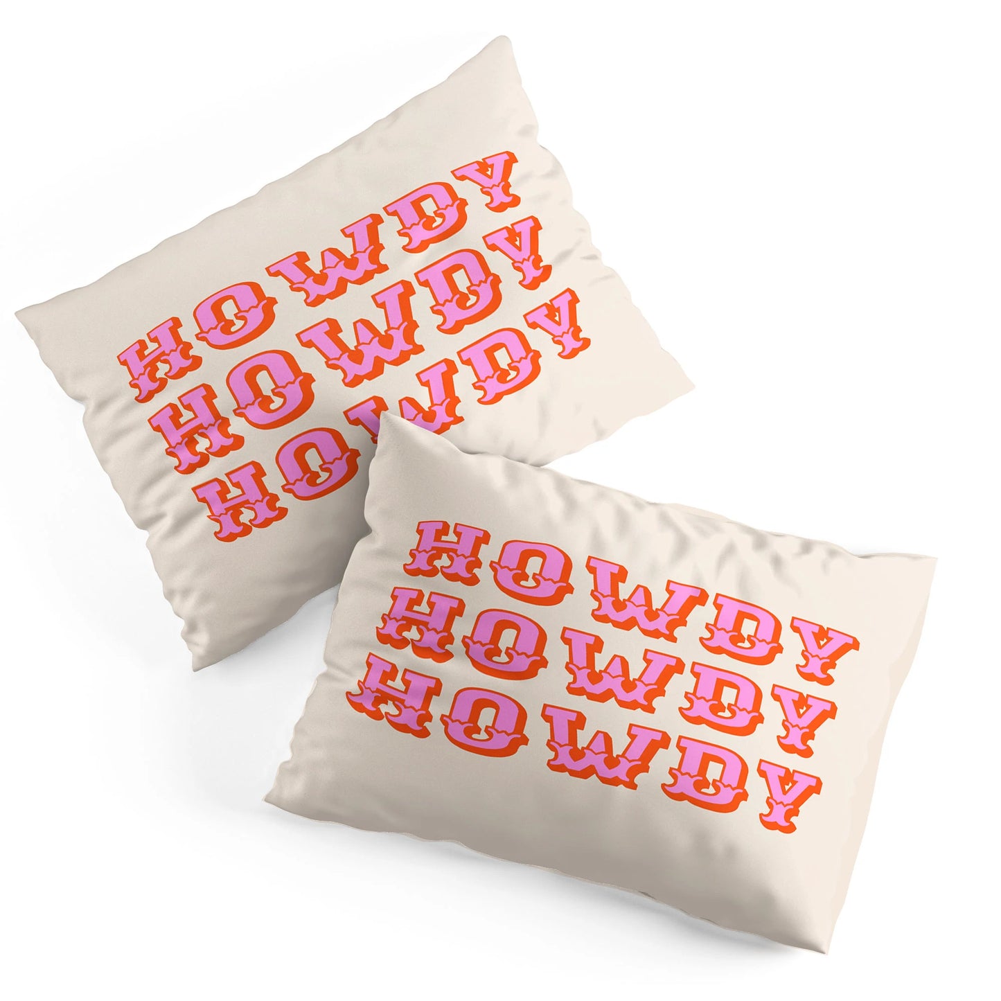 HOWDY Pillow Shams - bedding, blanket, case, cases, cowgirl, cowgirl style, cowgirlstyle, decor, farm, home, howdy, pillow, pillow case, pillow sham, pillow shams, pillows, pillowsham, ranch, ranchhome, southwestern, western, western bedding, western pillow, westernbedding - howdy - Baha Ranch Western Wear