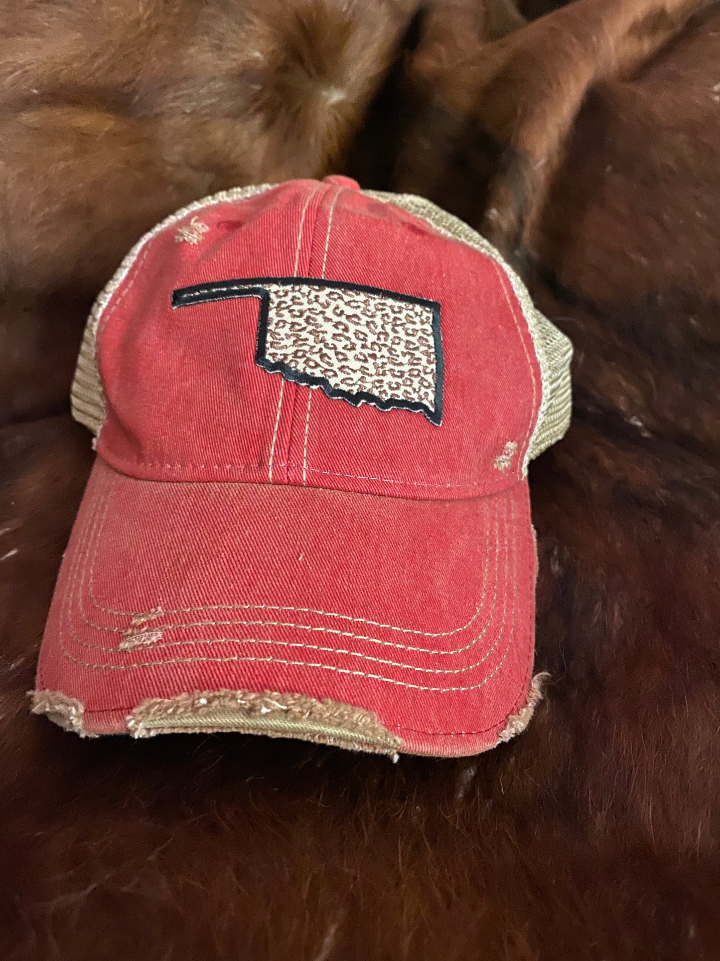 Oklahoma Leopard Cap Four Colors