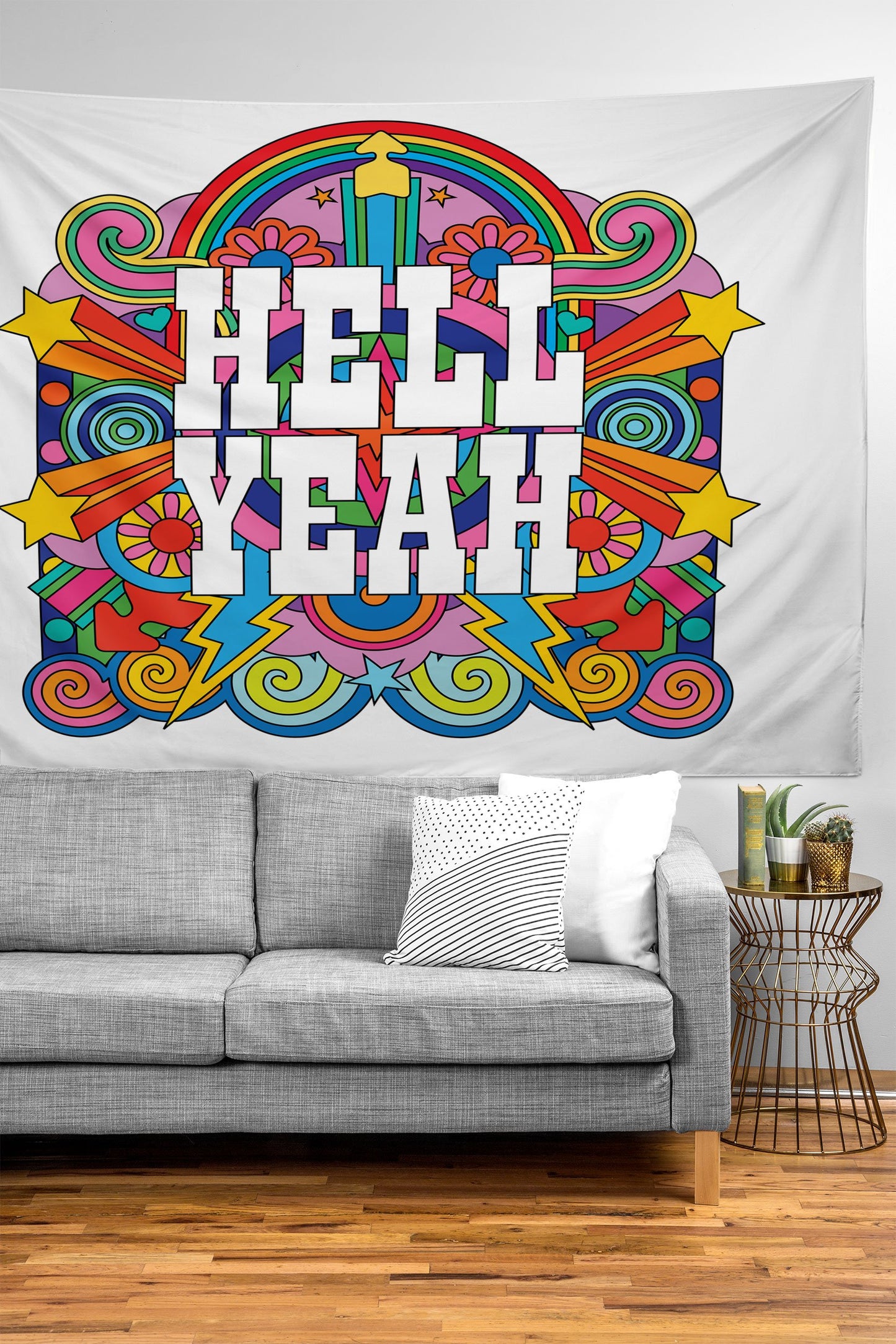 HELL YEAH Tapestry choice of sizes - cactus, classic western, cowgirl, decor, desert, HELL, hell yeah, hellyeah, picture, south western, southwestern pattern, southwestern print, southwestern style, southwestern., southwesterndecor, southwesternhome, southwesternhomedecor, southwesternprint, southwesterns, wall, walldecor, western, western accent, western design, western print, western scene, westernhime, westernhome, westernhomedecor, WESTERNPRINT, westerns, WESTERNT -  - Baha Ranch Western Wear
