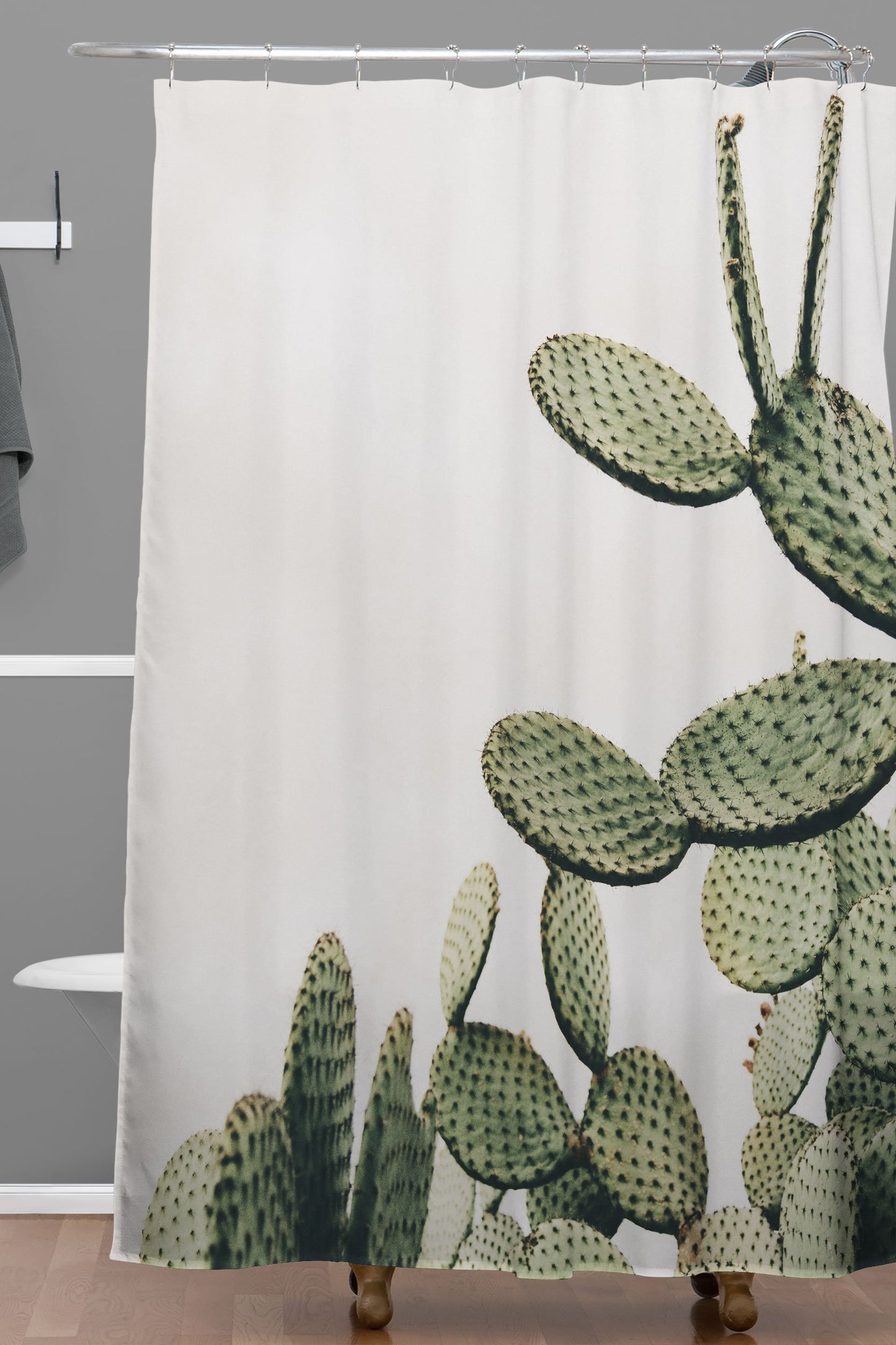 Cactus Shower Curtain - bathroom, cactus, curtain, decor, desert, home, ranch, rodeo, shower, southwestern, western, westernhomedecor, westernshowercurtain -  - Baha Ranch Western Wear