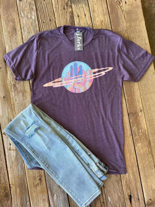 Keep Your Space Tee - 2nd amendment, boho, cactus, cowgirl, cowgirls, fall, floral, graphic, guncontrol, horseshoe, horseshoes, skull, southwestern, space, tees, western, westernstyle -  - Baha Ranch Western Wear