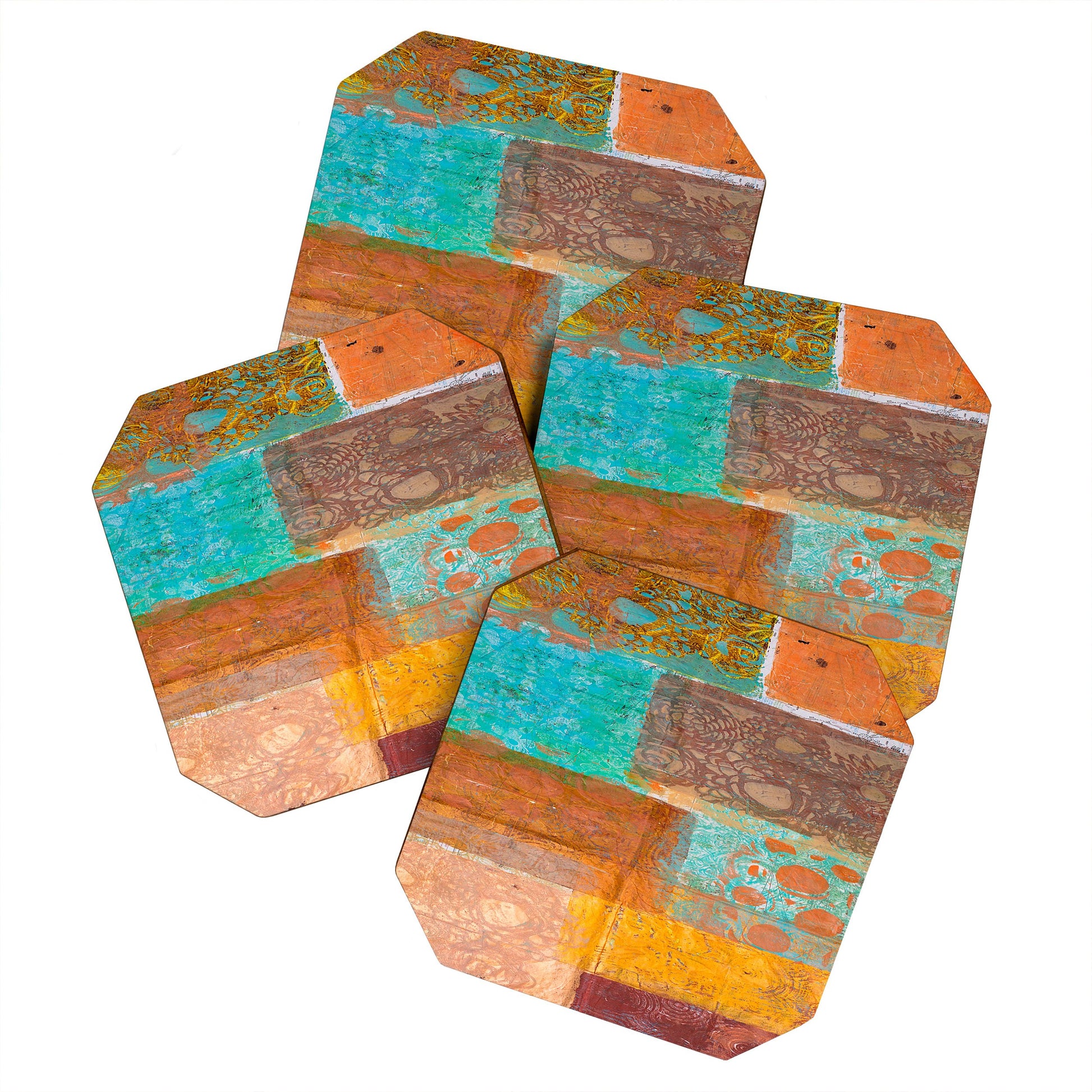 Turquoise Rustic Boards Coaster Set - bar, boards, coaster, coasters, decoration, gift, gift idead, gift ideas, home, home decor, homedecor, photo, photography, rustic, rustic coasters, southwestern, southwesterndecor, southwesternhomedecor, sunrise, turquoise, turquoise boards, western, western decor, western home decor, westerndecor, westernhomedecor -  - Baha Ranch Western Wear