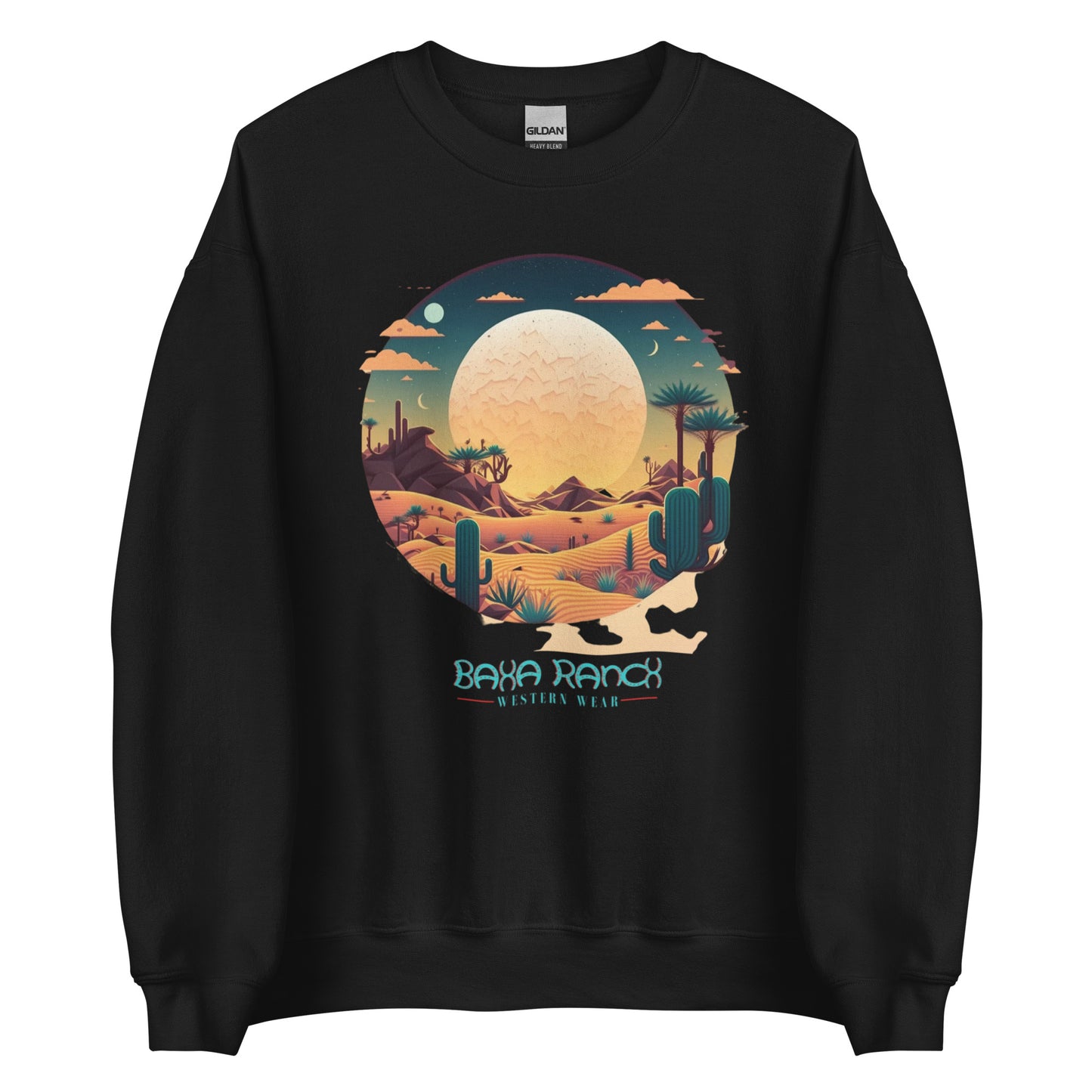 Lost In The Desert Unisex Sweatshirt- Choice of Colors - desert, lost, lost in the desert, sweatshirt, unisex, western -  - Baha Ranch Western Wear