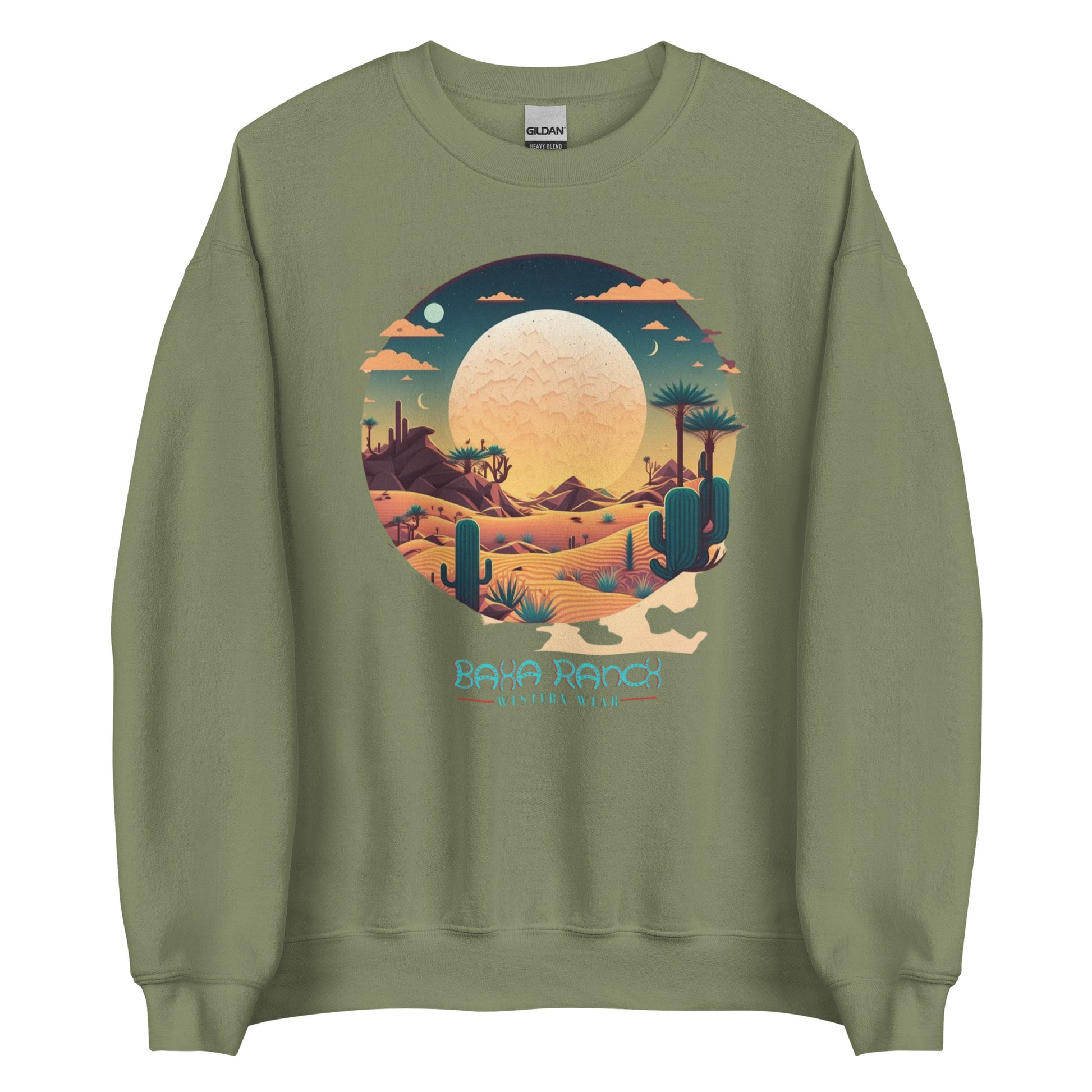 Lost In The Desert Unisex Sweatshirt- Choice of Colors - desert, lost, lost in the desert, sweatshirt, unisex, western -  - Baha Ranch Western Wear
