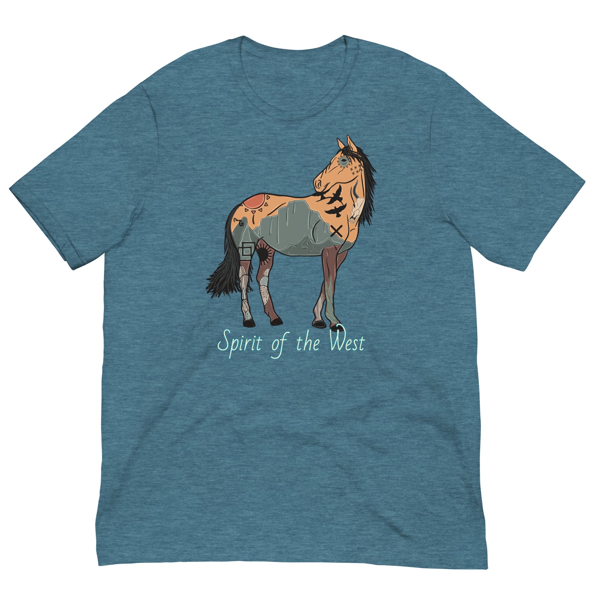 Spirit Of The West Unisex Tee - graphic te, graphic tee, horse, southwest, spirit, spirit of the west, tee, tees, tshirt -  - Baha Ranch Western Wear