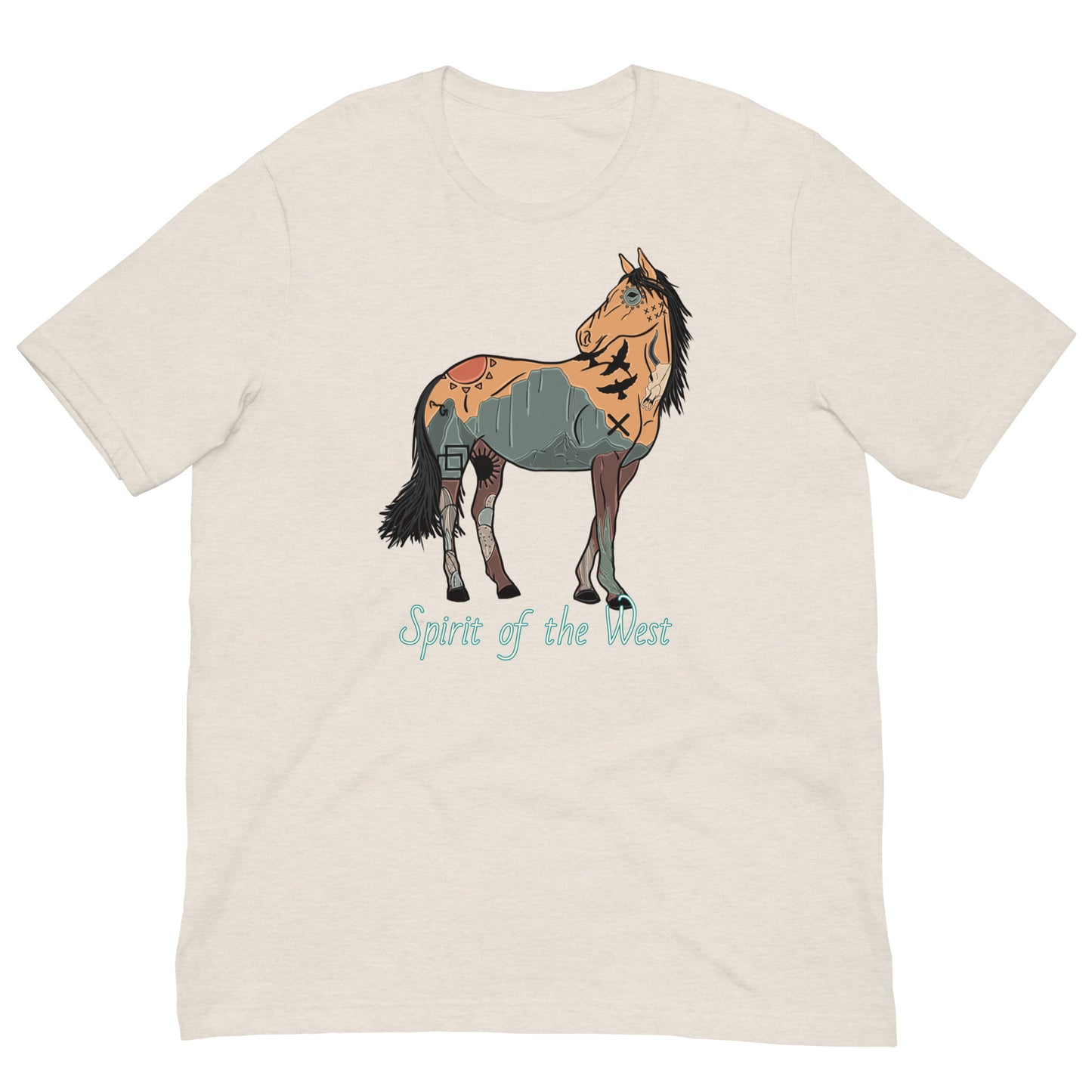 Spirit Of The West Unisex Tee - graphic te, graphic tee, horse, southwest, spirit, spirit of the west, tee, tees, tshirt -  - Baha Ranch Western Wear