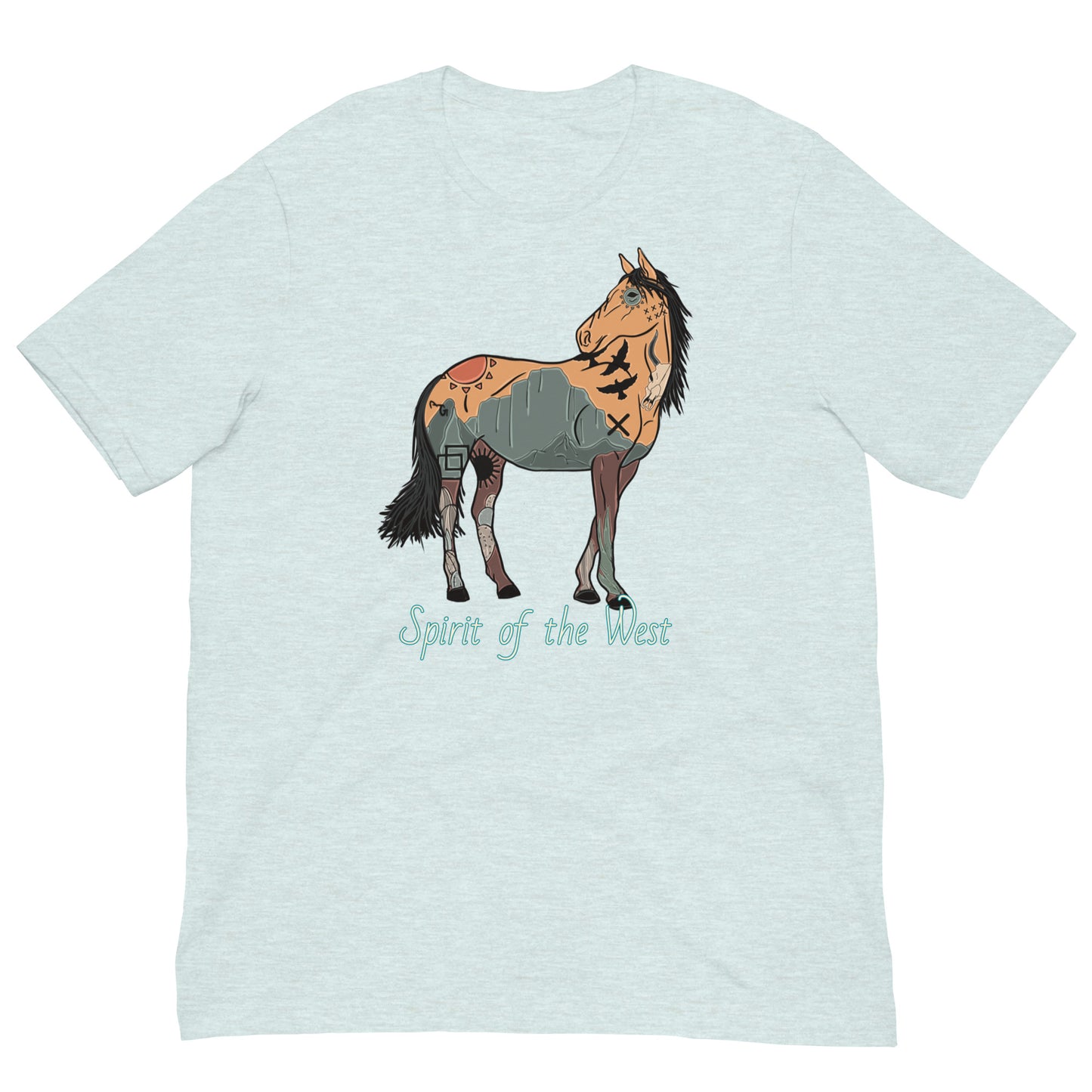 Spirit Of The West Unisex Tee - graphic te, graphic tee, horse, southwest, spirit, spirit of the west, tee, tees, tshirt -  - Baha Ranch Western Wear