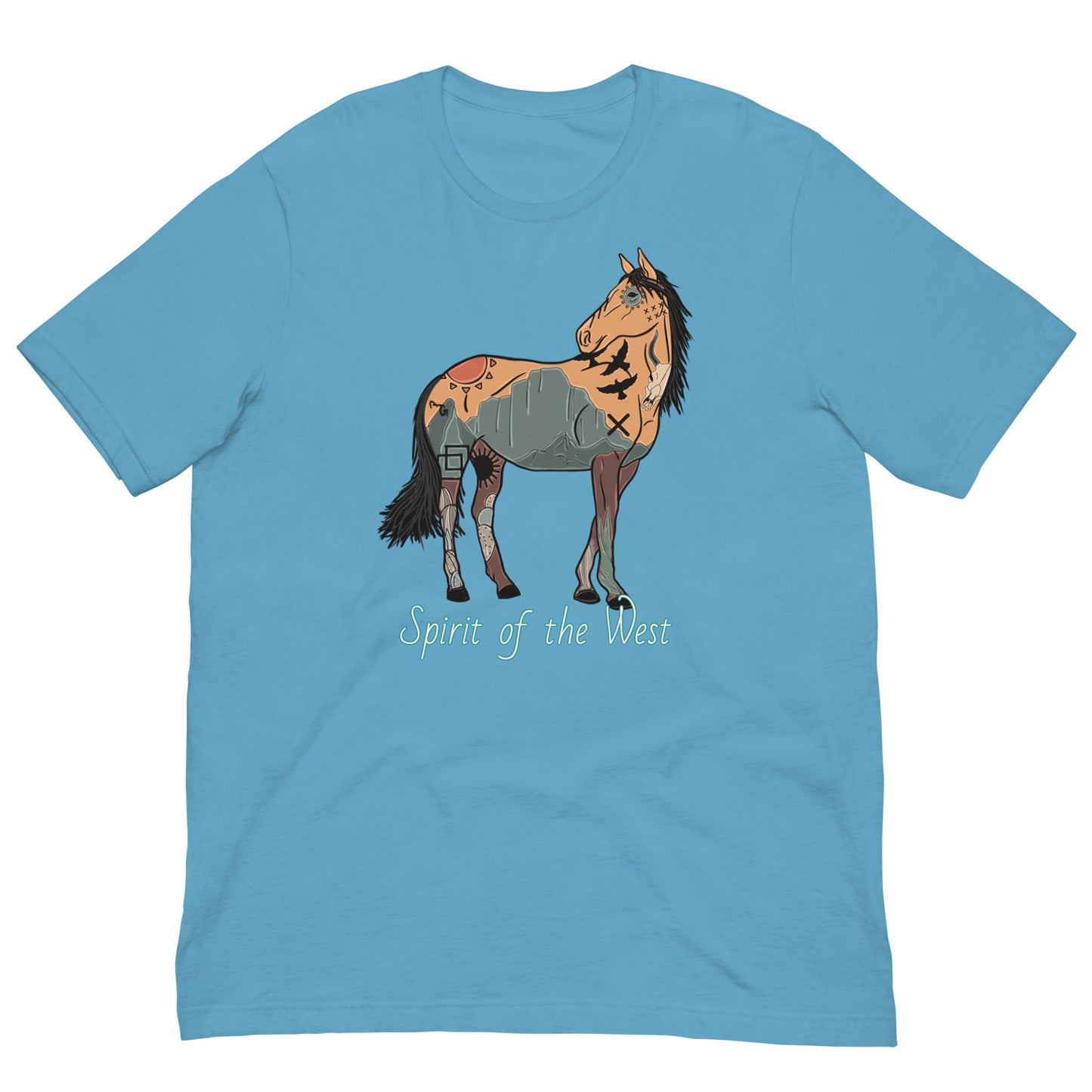 Spirit Of The West Unisex Tee - graphic te, graphic tee, horse, southwest, spirit, spirit of the west, tee, tees, tshirt -  - Baha Ranch Western Wear