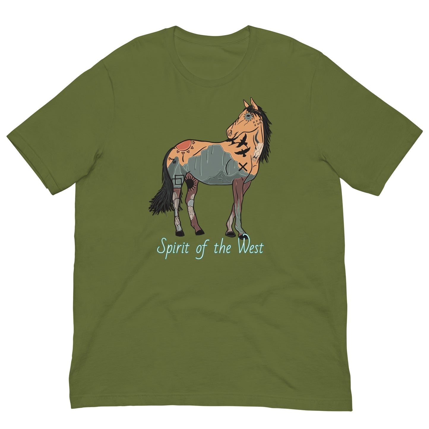 Spirit Of The West Unisex Tee - graphic te, graphic tee, horse, southwest, spirit, spirit of the west, tee, tees, tshirt -  - Baha Ranch Western Wear