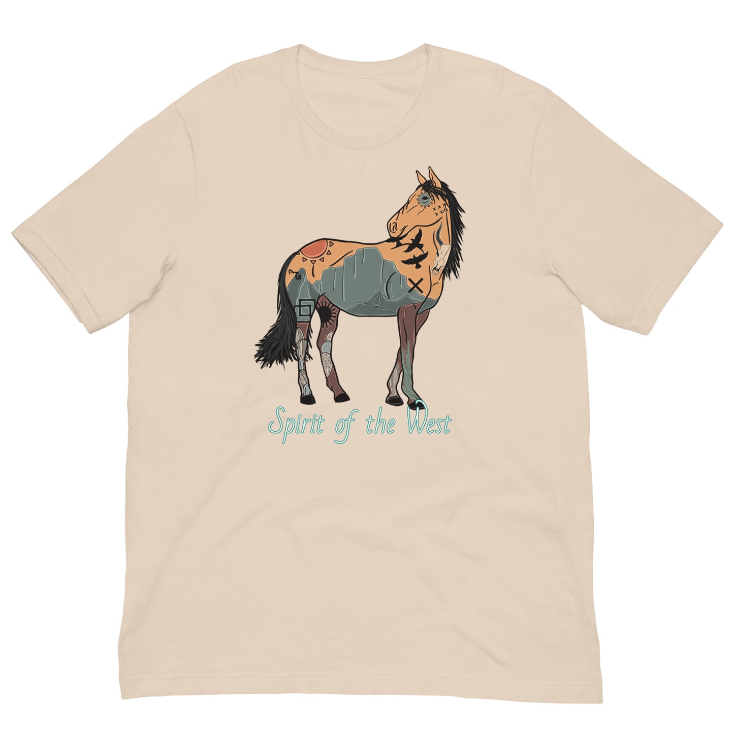 Spirit Of The West Unisex Tee - graphic te, graphic tee, horse, southwest, spirit, spirit of the west, tee, tees, tshirt -  - Baha Ranch Western Wear