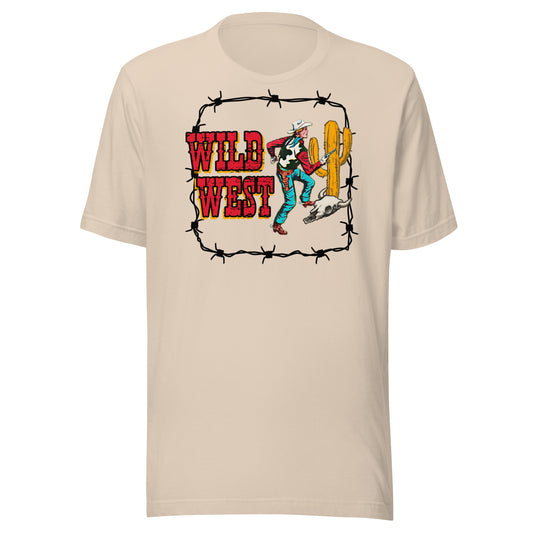 Wild West Vintage Tee - graphic tee, tee, tees, tshirt, unisex tee, vintage, vintage cowboy, western -  - Baha Ranch Western Wear