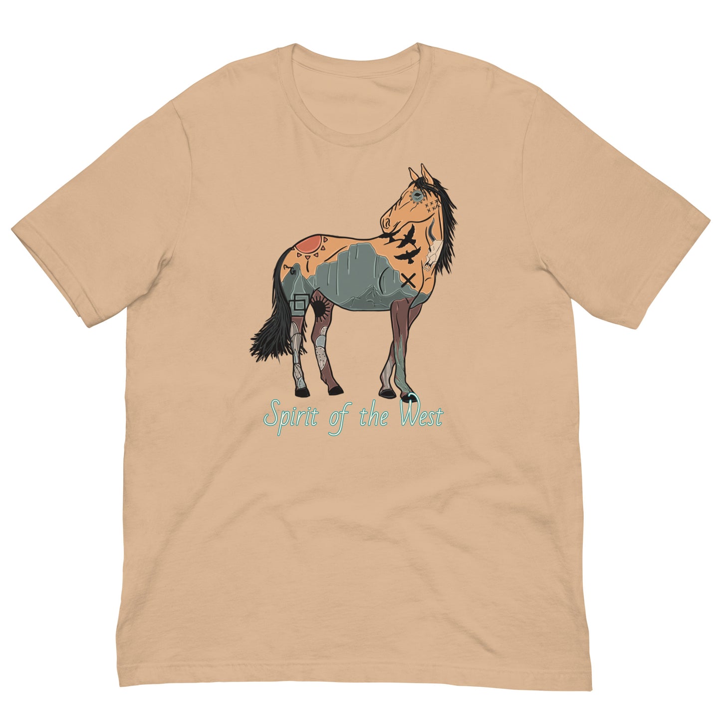 Spirit Of The West Unisex Tee - graphic te, graphic tee, horse, southwest, spirit, spirit of the west, tee, tees, tshirt -  - Baha Ranch Western Wear