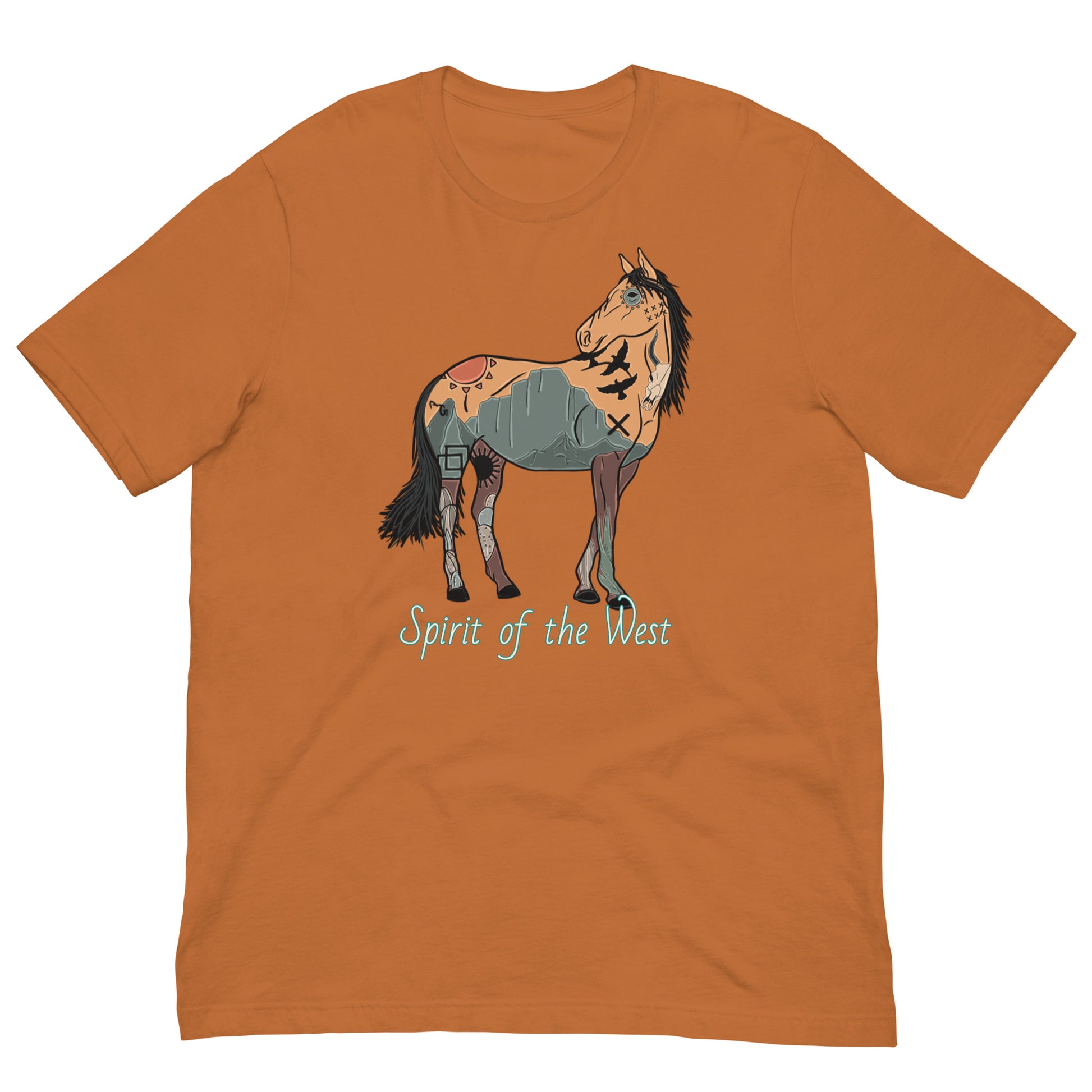 Spirit Of The West Unisex Tee - graphic te, graphic tee, horse, southwest, spirit, spirit of the west, tee, tees, tshirt -  - Baha Ranch Western Wear