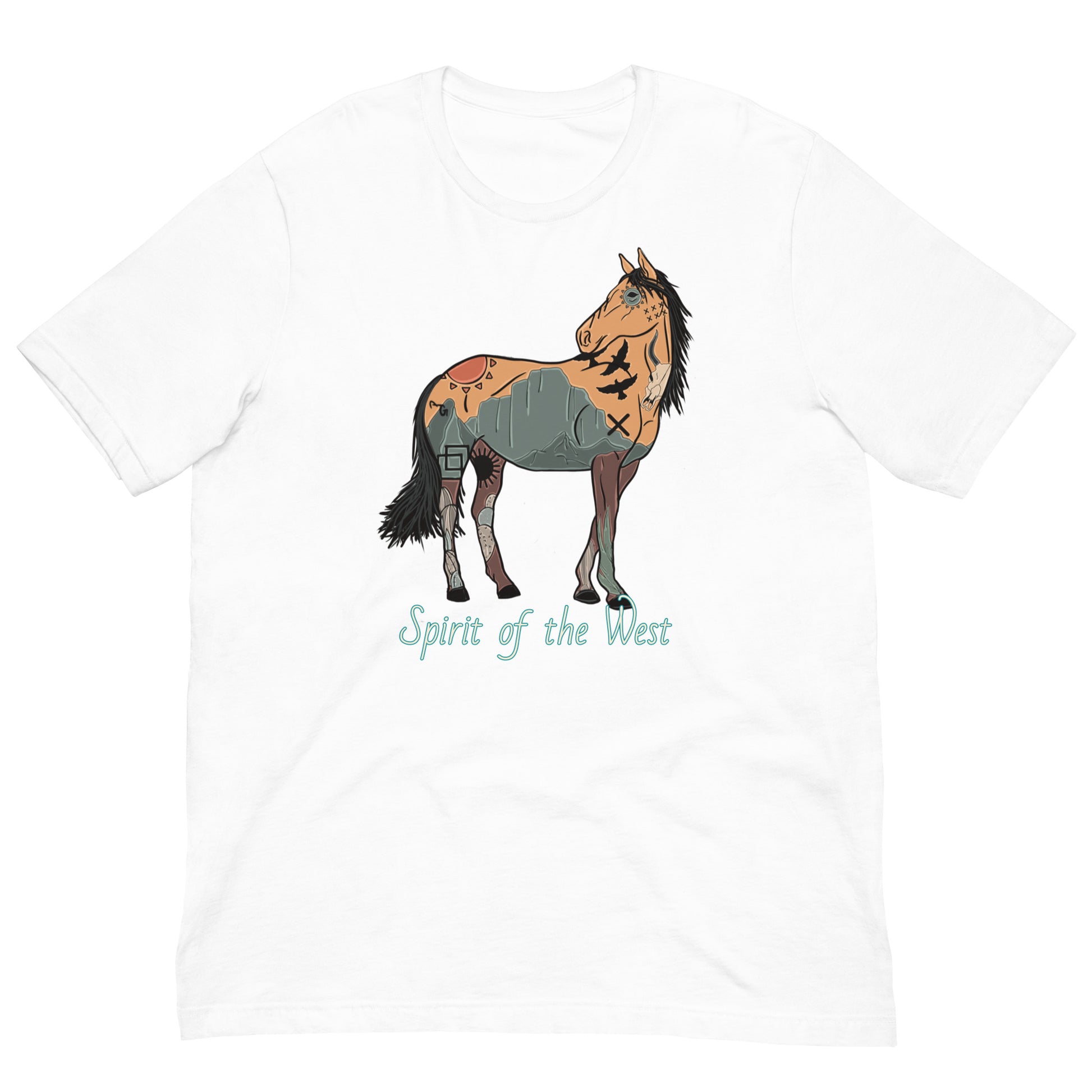 Spirit Of The West Unisex Tee - graphic te, graphic tee, horse, southwest, spirit, spirit of the west, tee, tees, tshirt -  - Baha Ranch Western Wear