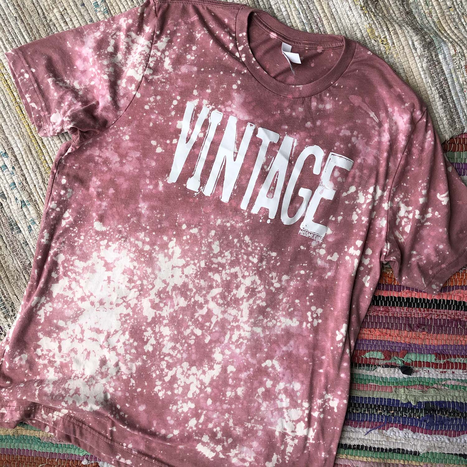 Vintage Bleached Tee - bleached, shirt, shirts, t, te, tee, vintage -  - Baha Ranch Western Wear