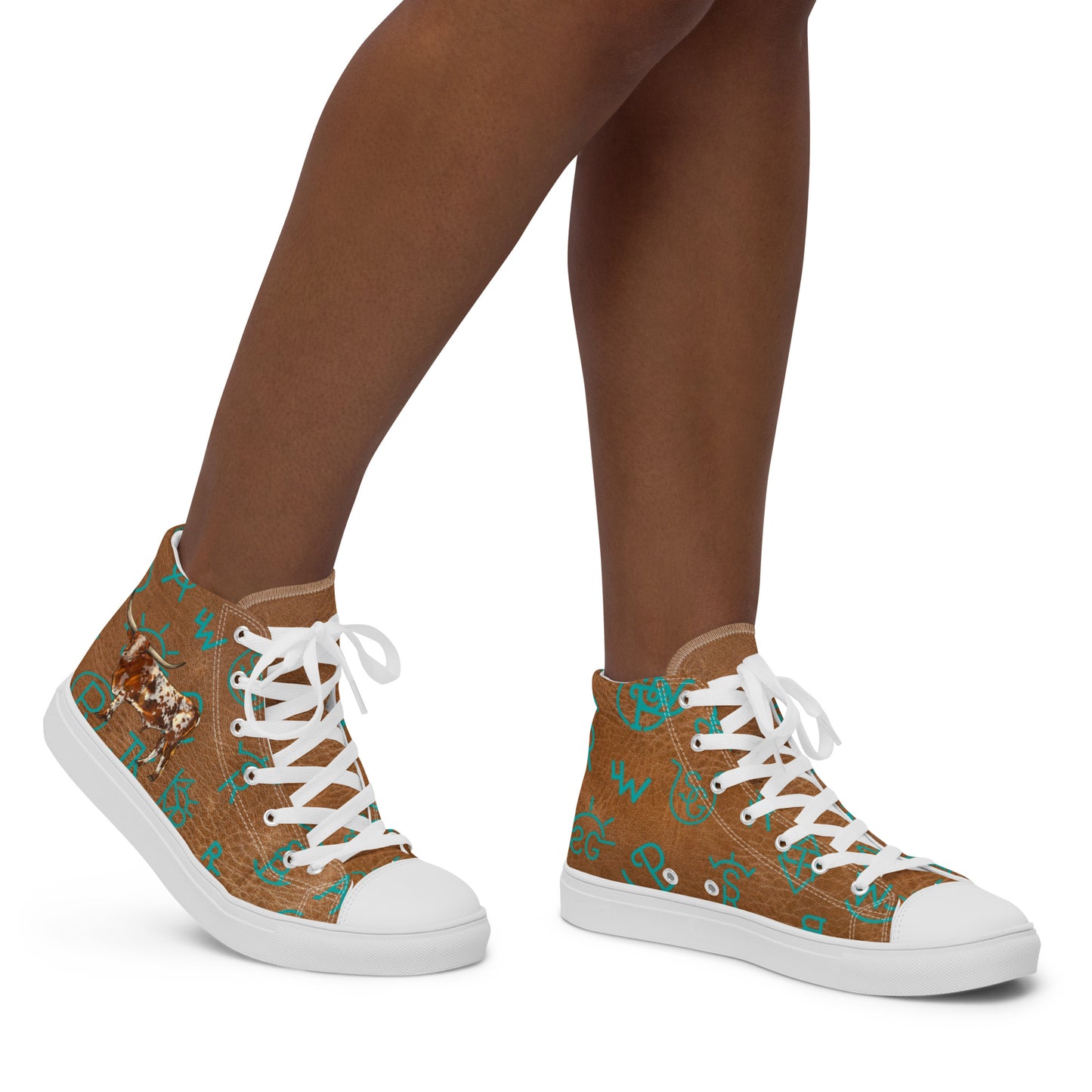 Longhorns & Brands Women’s high top canvas shoes - brand, brands, canvas, high tops, hightop shoes, longhorn, longhorns, shoe, shoes -  - Baha Ranch Western Wear