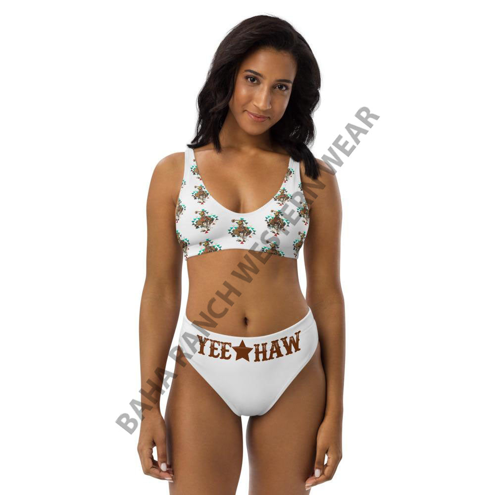 Yeehaw Aztec Bronc Yeehaw Bikini - #bk, #swimmingsuits, #swimsuits, aztec, aztec bronc, aztecc, aztecprint, aztecs, bikini, bikini swim suit, bikini swim wear, bronc, bronco, broncos, broncrider, broncriding, broncs, buckin', cowgirl, high waisted, southwestern, swim, swim suit, swim suits, swim waer, swim wear, swimming, swimming suits, swimsuit, swimwear, western, white swimsuit, yee haw, yeehaw, yeehaw print, yeehaw swimsuit -  - Baha Ranch Western Wear